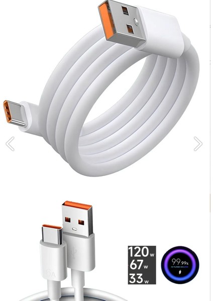 Xiaomi Redmi Note 12 / 12S / 12 Pro / 12 Pro 5g Uyumlu Turbo Typec Hızlı Şarj Kablosu