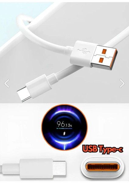 Xiaomi Redmi Note 12 / 12S / 12 Pro / 12 Pro 5g Uyumlu Turbo Typec Hızlı Şarj Kablosu