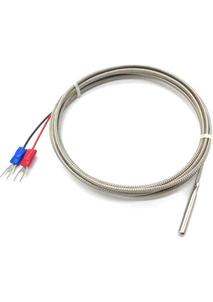 K Type Thermocouple 1 Metre Silindir Tip Başlık Sıcaklık Isı Sensörü 0c / 800C Paslanmaz Çelik Prob K Tip Termostat Kazan Fırın Isıtıcı Endüstriyel Kontrol Su Geçirmez