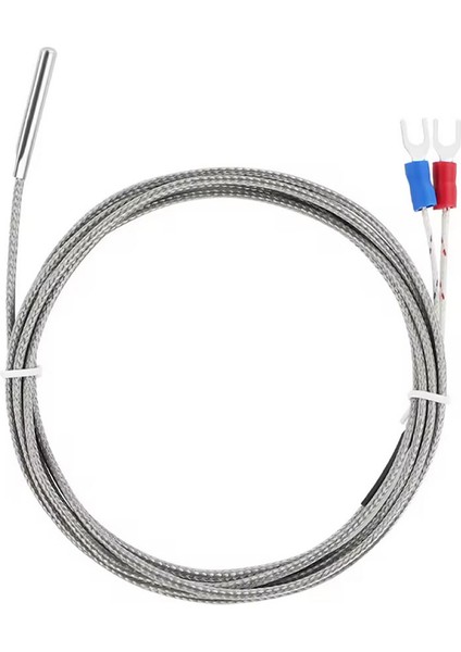 K Type Thermocouple 1 Metre Silindir Tip Başlık Sıcaklık Isı Sensörü 0c / 800C Paslanmaz Çelik Prob K Tip Termostat Kazan Fırın Isıtıcı Endüstriyel Kontrol Su Geçirmez