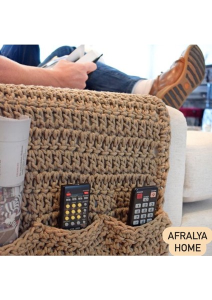 Koltuk Kenarı Kumanda Kılıfı Kumandalık Örgü Kumandalık 70 cm