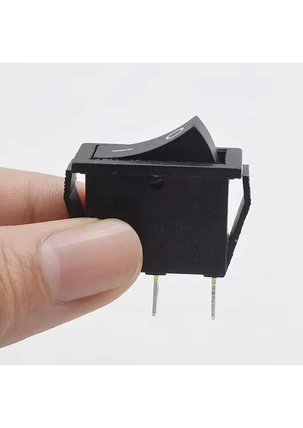 15A 250V On / Off 2 Pin Anahtar Ince Latch Tip Buton Yüksek Akım KCD3-101 Switch Panel Montaj Kutu Güç Kontrol Makine Motor Araba Şalter