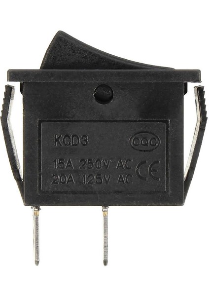 15A 250V On / Off 2 Pin Anahtar Ince Latch Tip Buton Yüksek Akım KCD3-101 Switch Panel Montaj Kutu Güç Kontrol Makine Motor Araba Şalter fiyatları