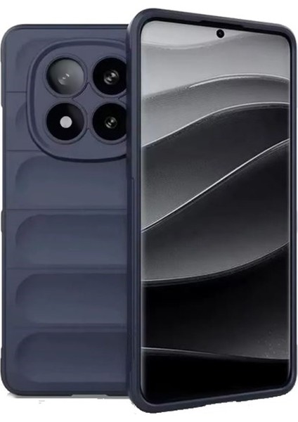 Xiaomi Redmi Note 14 Pro 4g Uyumlu Kılıf Optimum Silikon Lacivert + Ekran Koruyucu