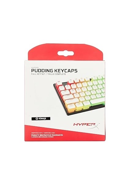 Abs Pudding Keycaps Tr Beyaz