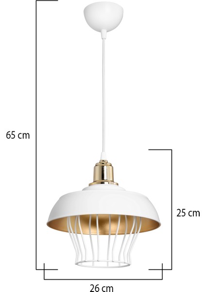 Karya Lena Sarkıt Beyaz - Gold fırsatları