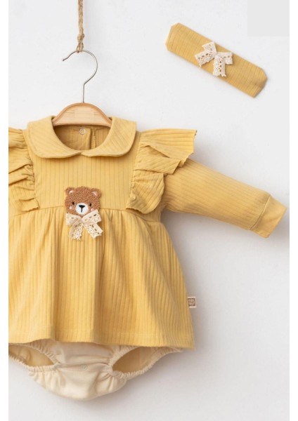 Kız Bebek Cute Bear Romper Baskılı Tulum fiyatları