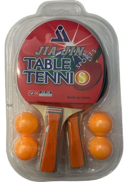 Ckspor Masa Tenisi Raketi 2 Masa Tenisi Raketi + 4 Pinpon Topu Kaliteli Raket
