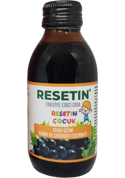 Çocuk 125 ml Siyah Üzüm Kabuk ve Çekirdek Ekstraktı Takviye Edici Gıda