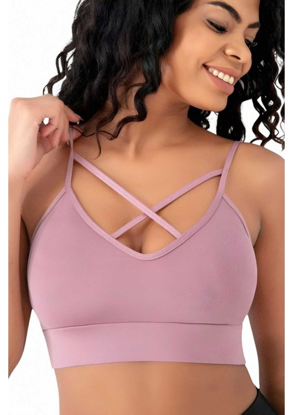 Kadın Büstiyer Kadın Çapraz Detaylı Crop fırsatları