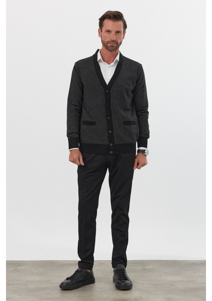 Erkek Standart Fit Normal Kesim Cepli Hırka Triko fiyatları