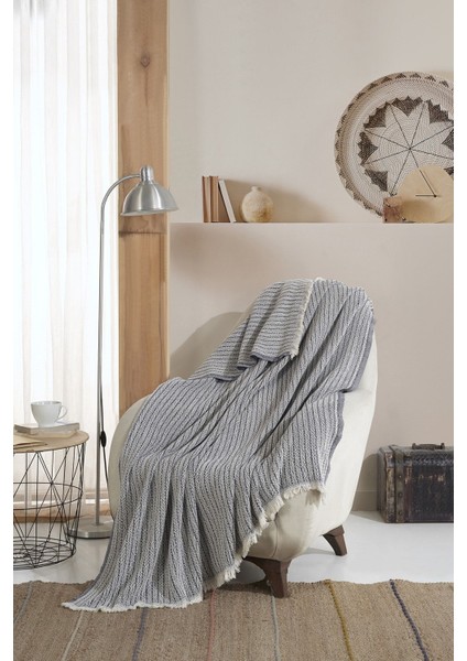 Vera Indigo 2 Adet Koltuk Berjer Örtüsü Şalı 150 x 200 cm Tv Battaniyesi Throw Pamuklu fiyatları