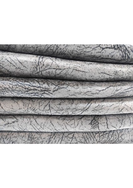 Süngerli Koltuk Çekyat Örtüsü Damar Desenli Parlak Gri fiyatları