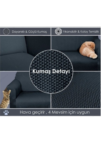 Etek Streç Lastikli 3 3 1 1 Koltuk Örtüsü Takımı Kanepe Çekyat Örtüsü Koltuk Kılıfı fırsatları