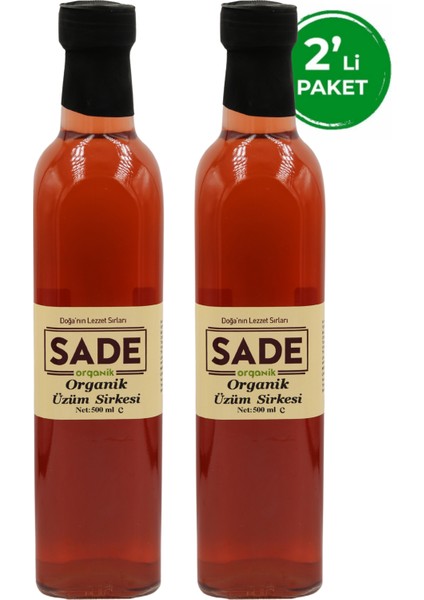 Üzüm Sirkesi 500 ml 2'li Paket