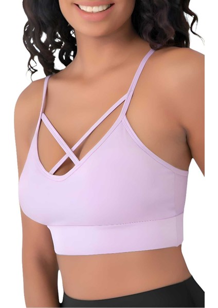 Kadın Büstiyer Kadın Çapraz Detaylı Crop