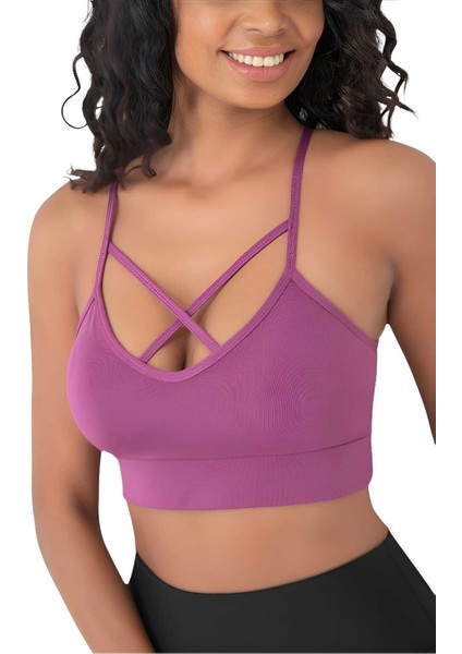 Kadın Büstiyer Kadın Çapraz Detaylı Crop fiyatları