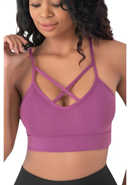 Kadın Büstiyer Kadın Çapraz Detaylı Crop fırsatları