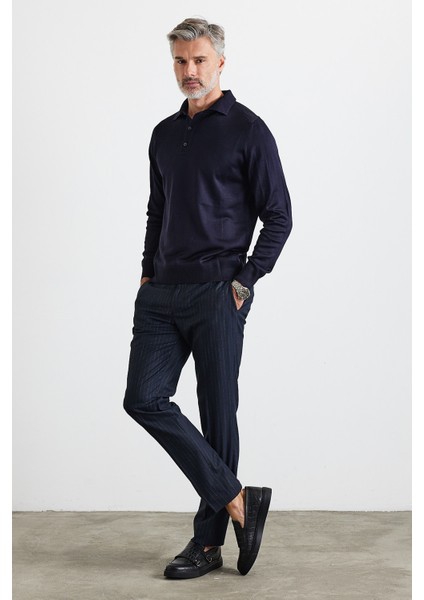 Erkek Büyük Beden Normal Kesim Polo Yaka Triko Kazak indirimleri