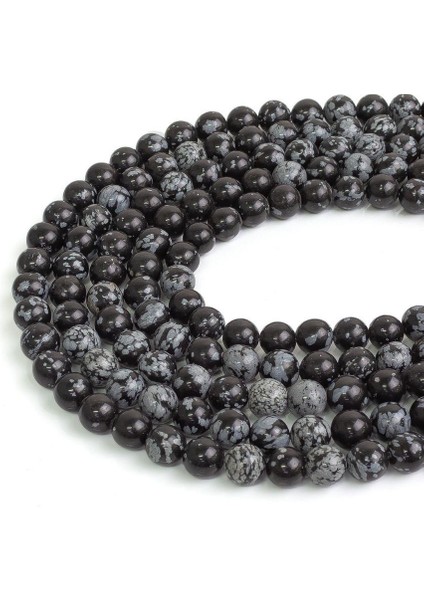 6 mm Karlı Obsidyen Taşı Dizi