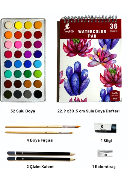 Kitami 39’lu Defterli Sulu Boya Sanat Seti fiyatları