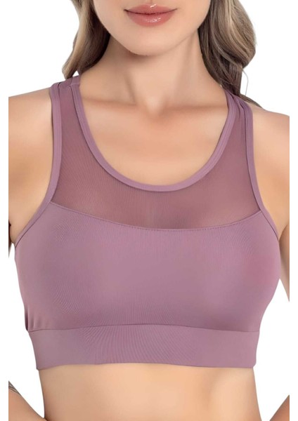 Kadın Büstiyer Kadın Tül Detaylı Crop indirimleri