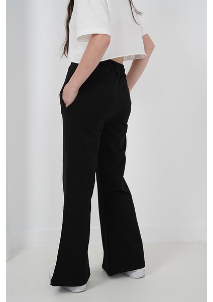 Kız Çocuk Iki Iplik Kumaş Çımalı Yırtmaç Paçalı Jogger Pantolon fiyatları