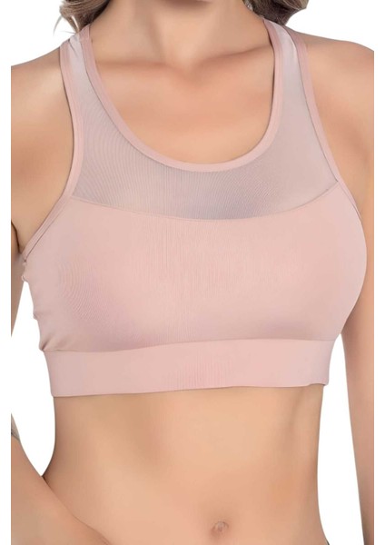 Kadın Büstiyer Kadın Tül Detaylı Crop