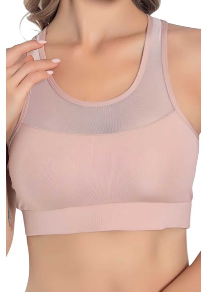 Kadın Büstiyer Kadın Tül Detaylı Crop modelleri