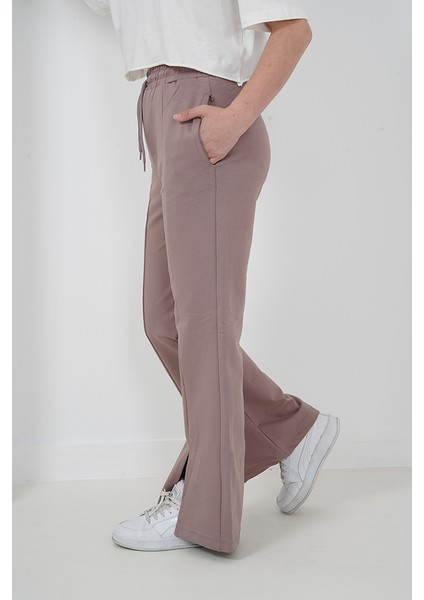 Kız Çocuk Iki Iplik Kumaş Çımalı Yırtmaç Paçalı Jogger Pantolon fiyatları