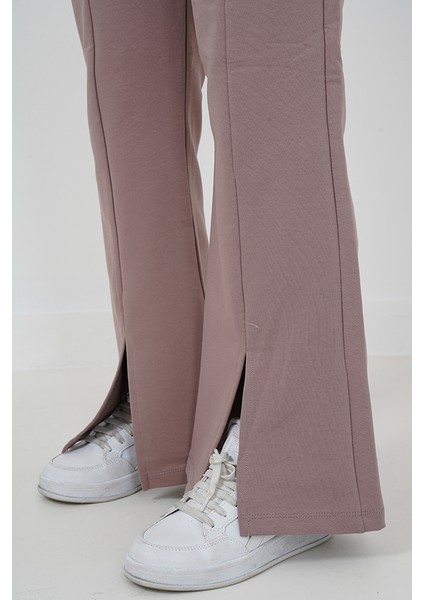 Kız Çocuk Iki Iplik Kumaş Çımalı Yırtmaç Paçalı Jogger Pantolon indirimleri