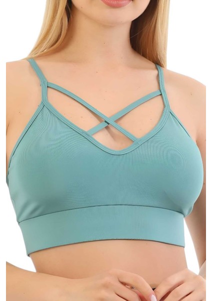 Kadın Büstiyer Kadın Çapraz Detaylı Crop fiyatları