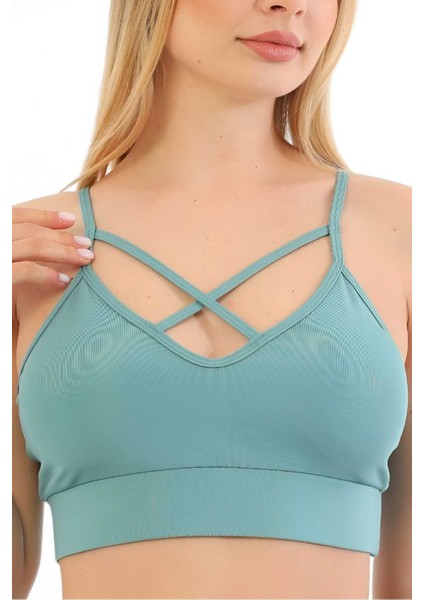 Kadın Büstiyer Kadın Çapraz Detaylı Crop modelleri