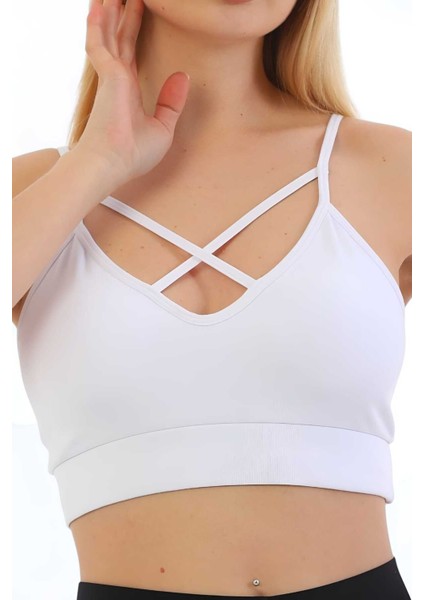 Kadın Büstiyer Kadın Çapraz Detaylı Crop modelleri