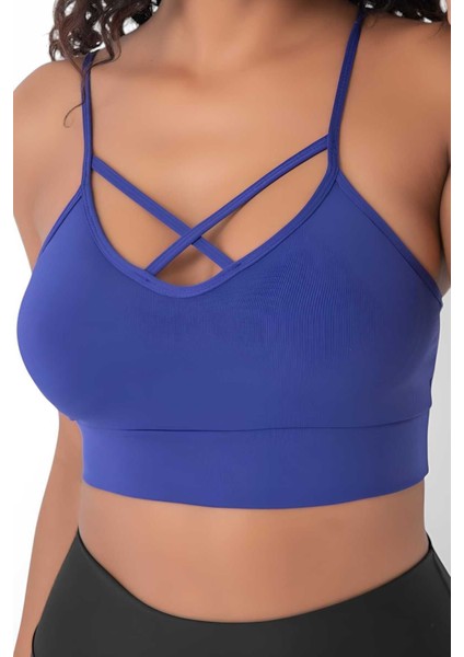 Kadın Büstiyer Kadın Çapraz Detaylı Crop