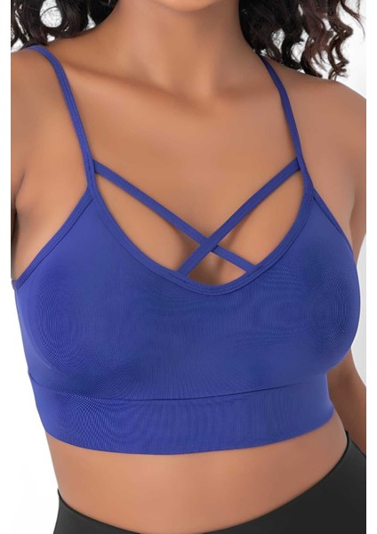 Kadın Büstiyer Kadın Çapraz Detaylı Crop indirimleri