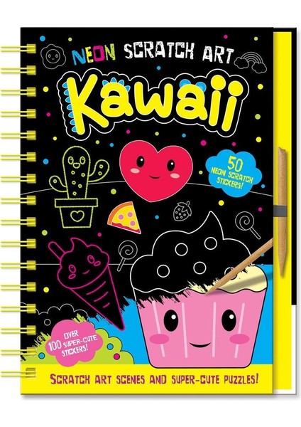 Neon Scratch Art - Kawaii