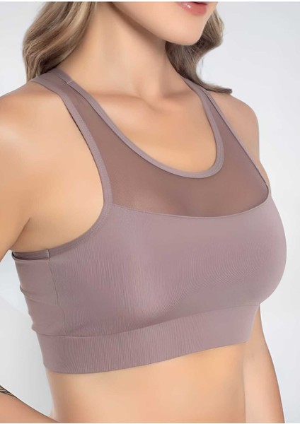 Kadın Büstiyer Kadın Tül Detaylı Crop fiyatları