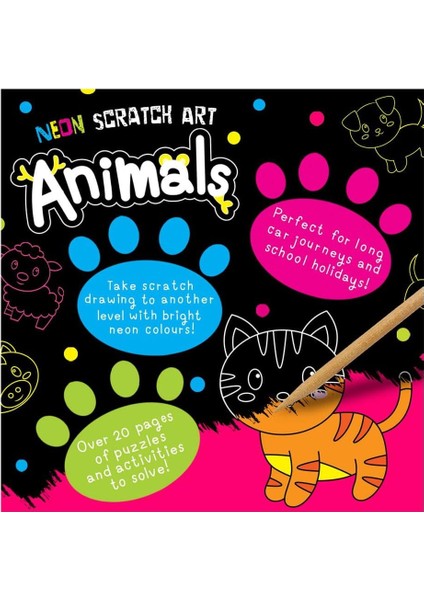 Neon Scratch Art - Kawaii