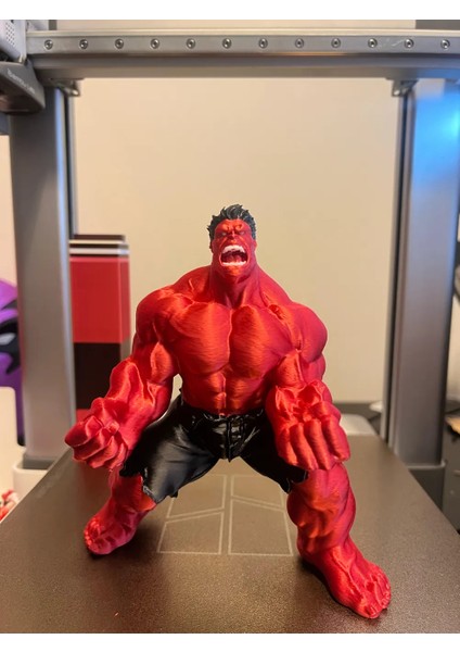 FORMISTA3D Kırmızı Hulk Figürü