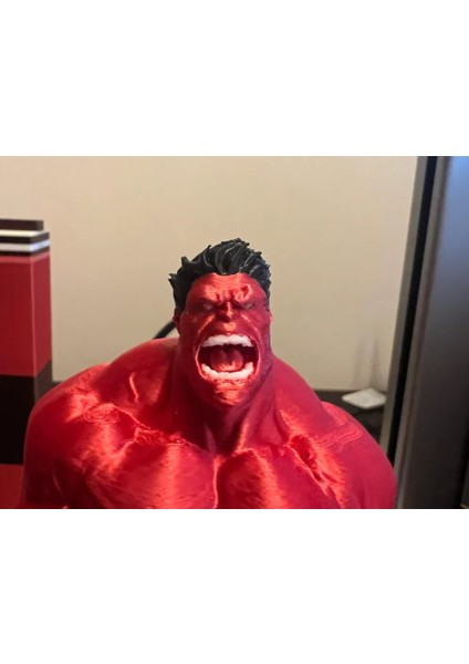 FORMISTA3D Kırmızı Hulk Figürü