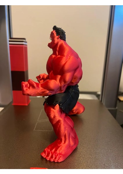 FORMISTA3D Kırmızı Hulk Figürü