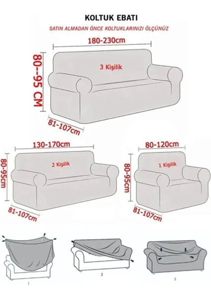 Jakarli 3311 Koltuk Örtüsü Streç Lastikli Esnek Yıkanabilir Çekyat Kanepe Kılıfı Osmanlı Desen fiyatları