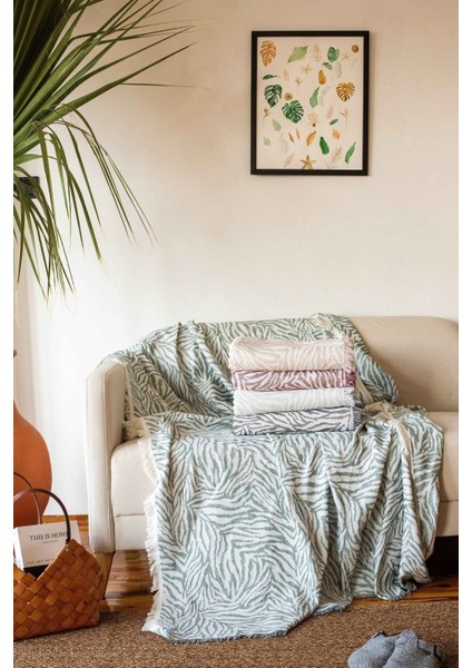 Çekyat Koltuk Örtsü Zebra Gri 160X220CM Pamuklu modelleri