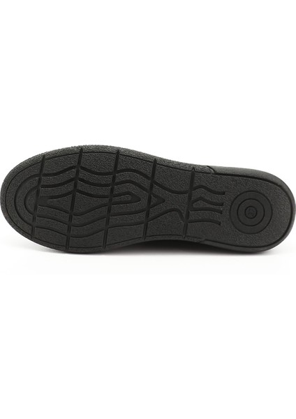 Kadın Siyah Tokalı Rok Hakiki Deri Comfort Loafer