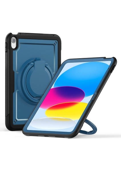 Apple iPad 11.nesil A16 11INÇ/10.NESIL 10.9inç Kılıf Handle Ring Yüzüklü Amour Tank Case Fuji
