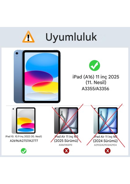 Apple iPad 11.nesil A16 11INÇ/10.NESIL 10.9inç Kılıf Handle Ring Yüzüklü Amour Tank Case Fuji fiyatları