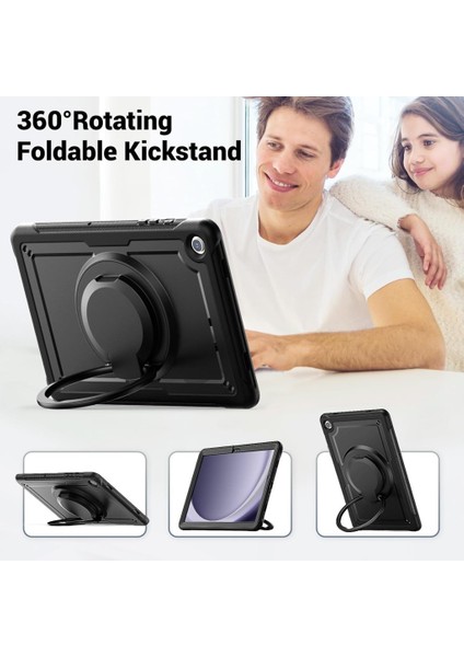 Apple iPad 11.nesil A16 11INÇ/10.NESIL 10.9inç Kılıf Handle Ring Yüzüklü Amour Tank Case Fuji fırsatları