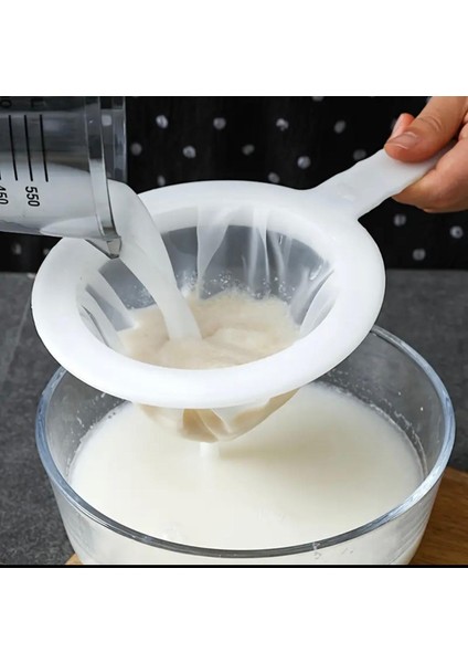 Dukart Home ultra ince plastik süzgeç, yoğurt süzgeci. yulaf süzgeci, meyve suyu süzgeci, süt süzgeci modelleri