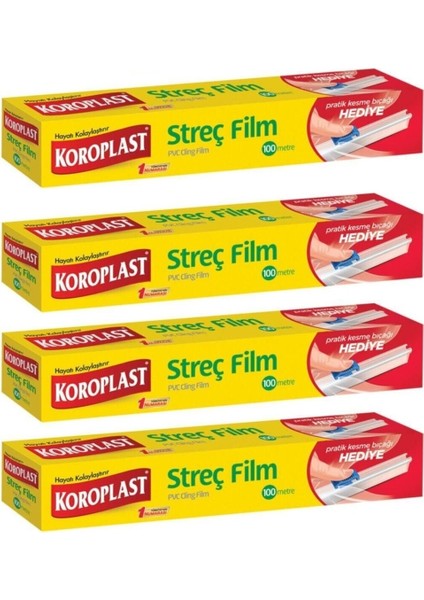 Streç Film Kesme Bıçağı 100 M x 4 Adet